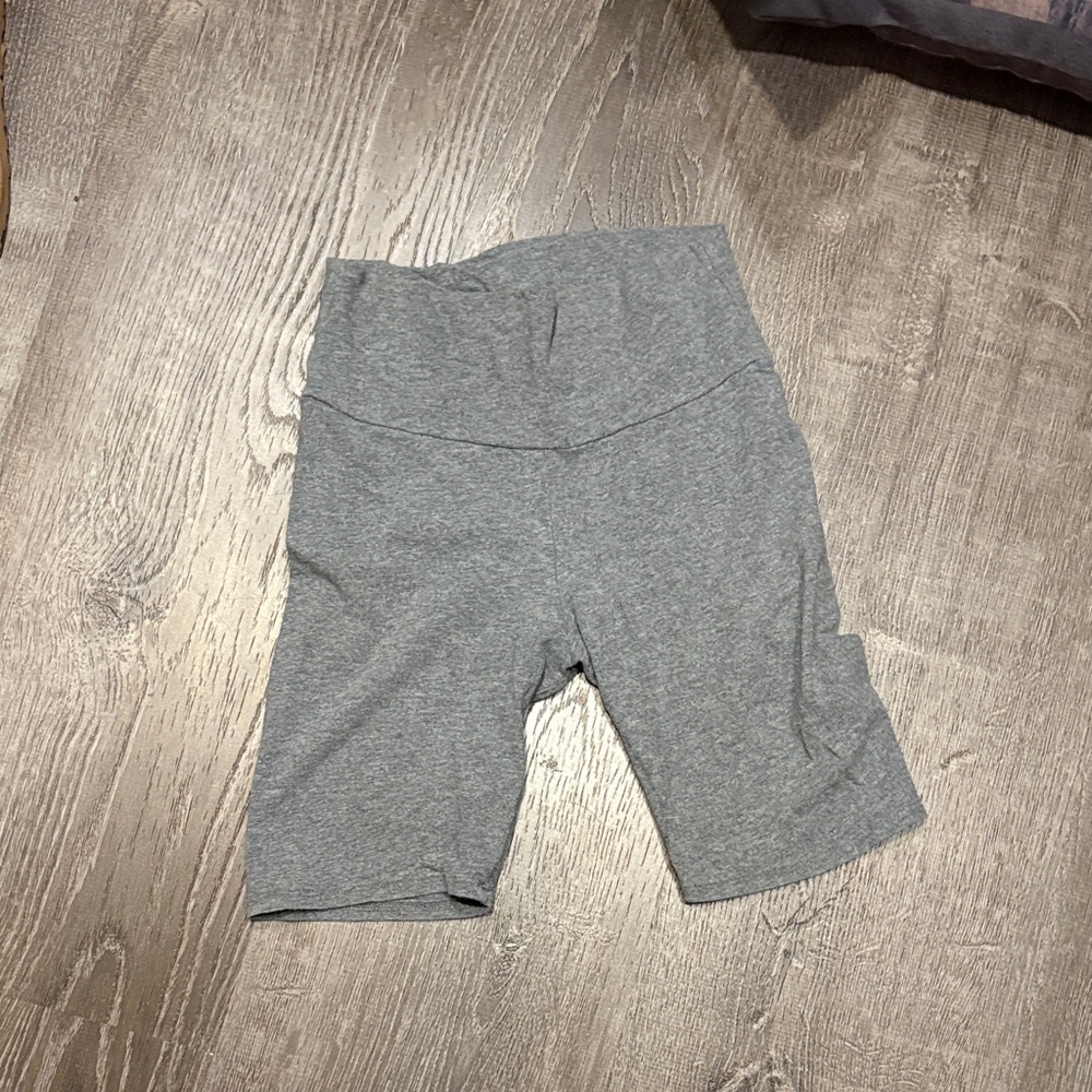 Bozzolo Gray High Waist Women Shorts